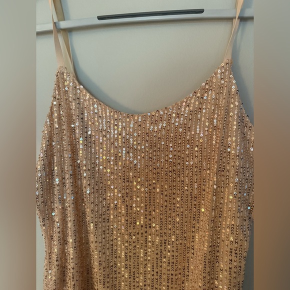 Gold Sequined Shein Dress - Picture 2 of 6